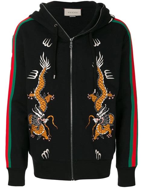 gucci zip up hoodie|Gucci dragonfly hoodie.